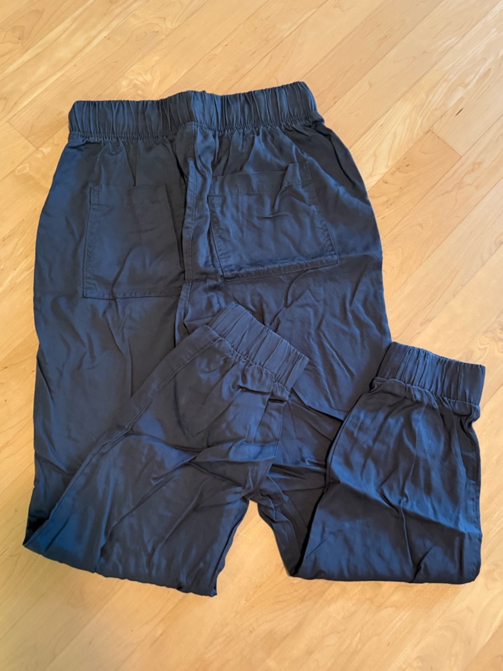 Universal Thread Gray Drawstring Linen Joggers - Picture 2 of 3